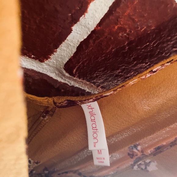 Burnt Orange Floral Jumpsuit - Picture 2 of 3